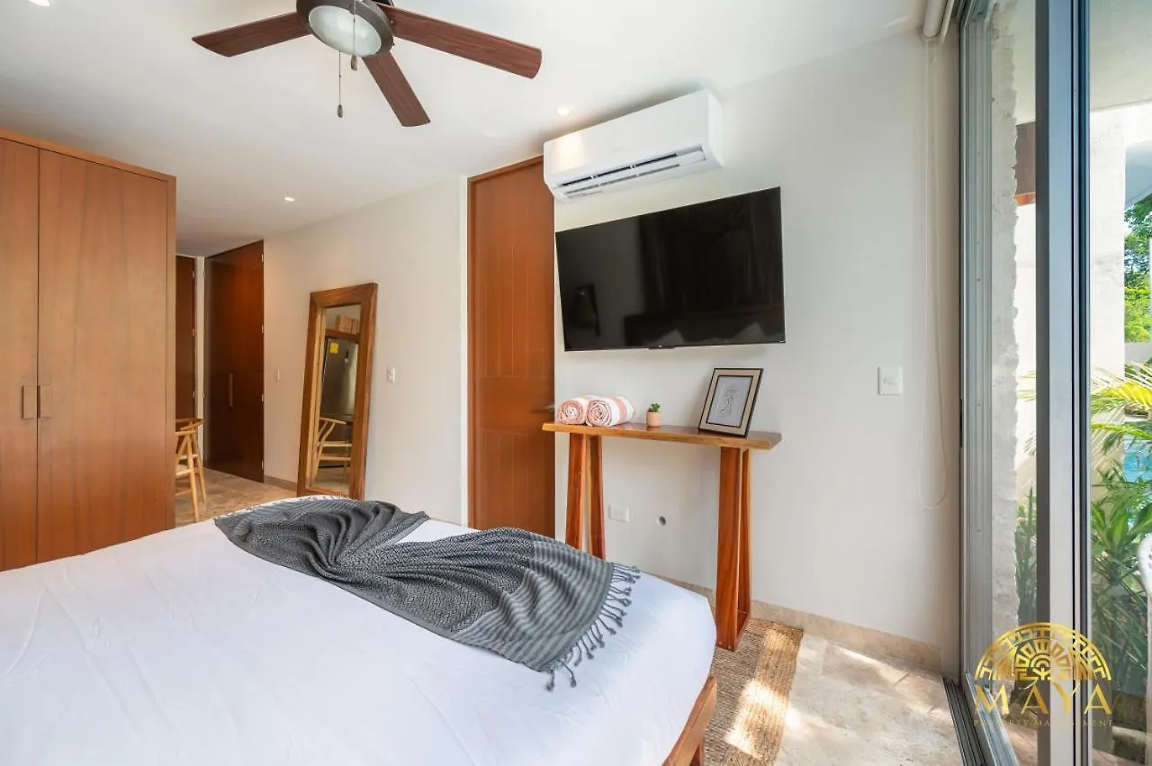Nhoa 107A Lux 2Br Condo Pool Access In Aldea Zama Tulum Prázdninový dům